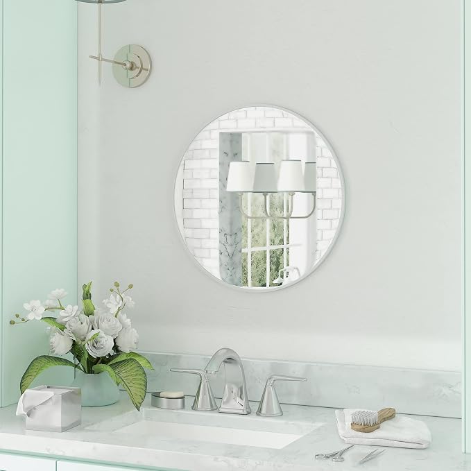 HBCY Creations Medium Round Mirror, Living Room and More, Modern Minimalist - Image 3