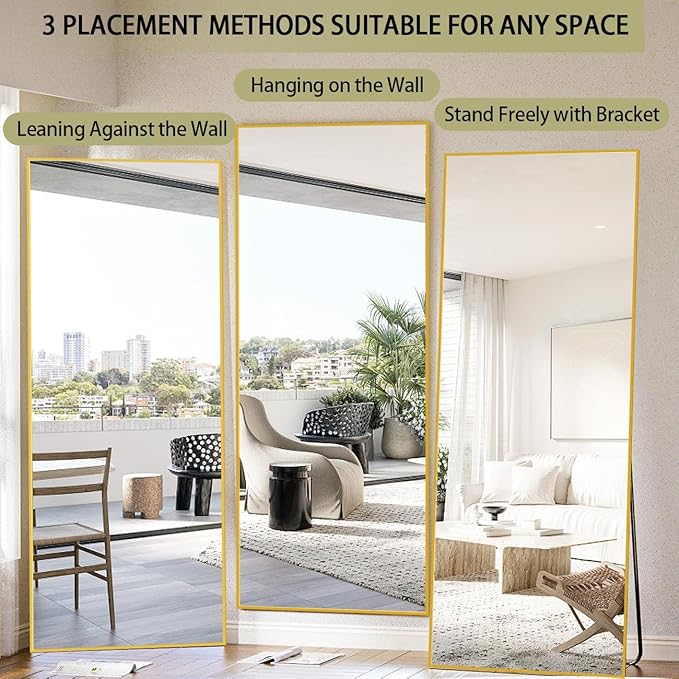 BEAUTYPEAK Full Length Mirror, Bedroom - Image 5