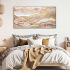YJYart Pink Abstract Wall Art/Girl Room 20x40 Inch/Large Wall Art - Image 4