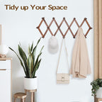 SCUNDA Hat Rack for Wall, Expandable Wall Hat Holder - Image 7