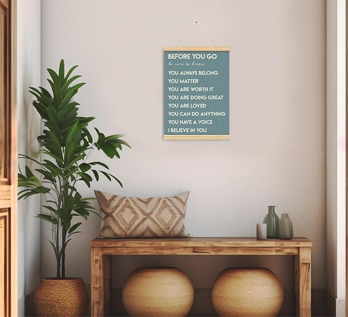 Mental Health Positive Affirmations Inspirational Wall Art Decor, Therapist - Image 4