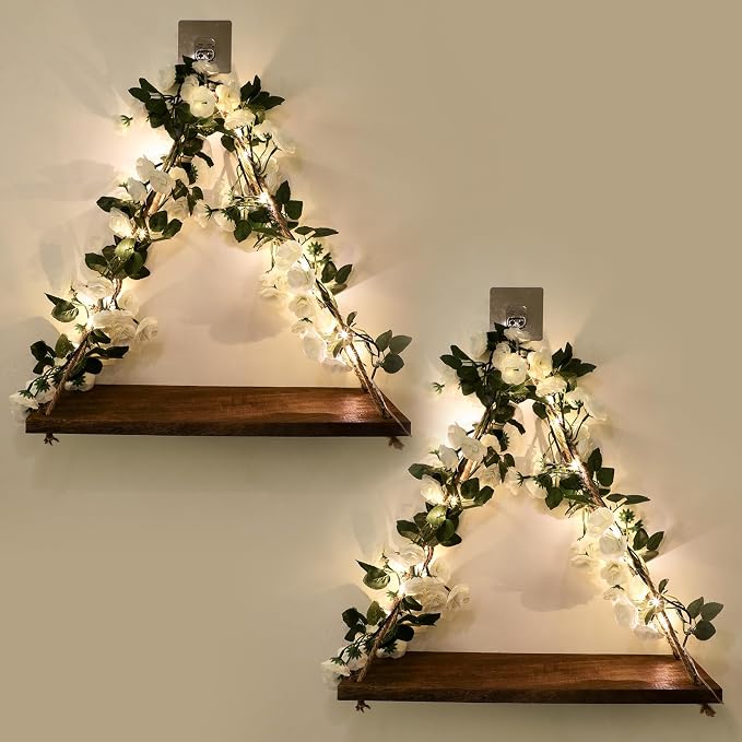JOPSTDI Floating Shelves for Wall, Plant Wall Decor, Hanging Shelf, Cottage by JOPSTDI