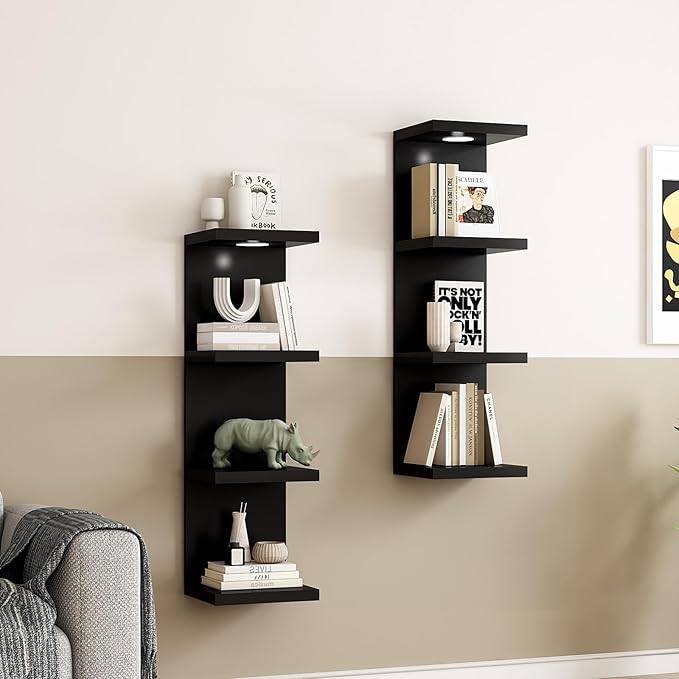 LitaEther Versatile 4 Tier Wall Shelf Unit, Display Floating Shelf - Image 4