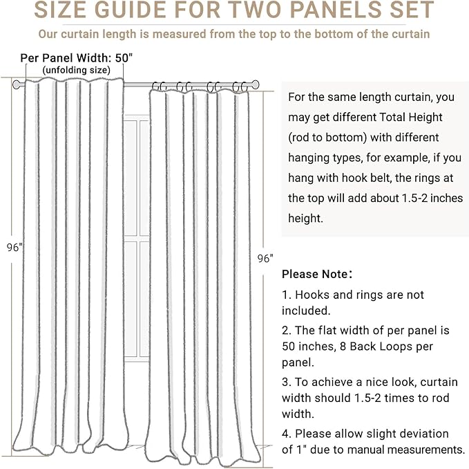 100% Blackout Shield Olive Green Linen Blackout Curtains - Image 7