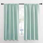 NICETOWN Window Curtains for Bedroom, Aqua Blue, 2 Panels, W42 x L48 -Inch by NICETOWN