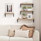 YGEOMER Floating Shelves for Wall Mounted Wall Shelves for Bedroom, Bathroom - Image 2