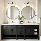 WallBeyond Round Wavy Mirror for Wall Decorative 36 inch, Modern Round Mirror - Image 2