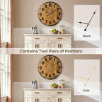 Vantic Farmhouse 30 Inch Extra Large Decorative Wall Clock - Image 5