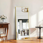 KOCUUY Large Gold Bathroom Mirror, HD Tempered Glass, Anti-Rust Frame, Modern - Image 5