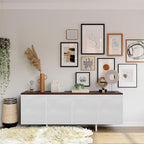 Peel and Stick Wallpaper White Wood Wall Paper - Image 3