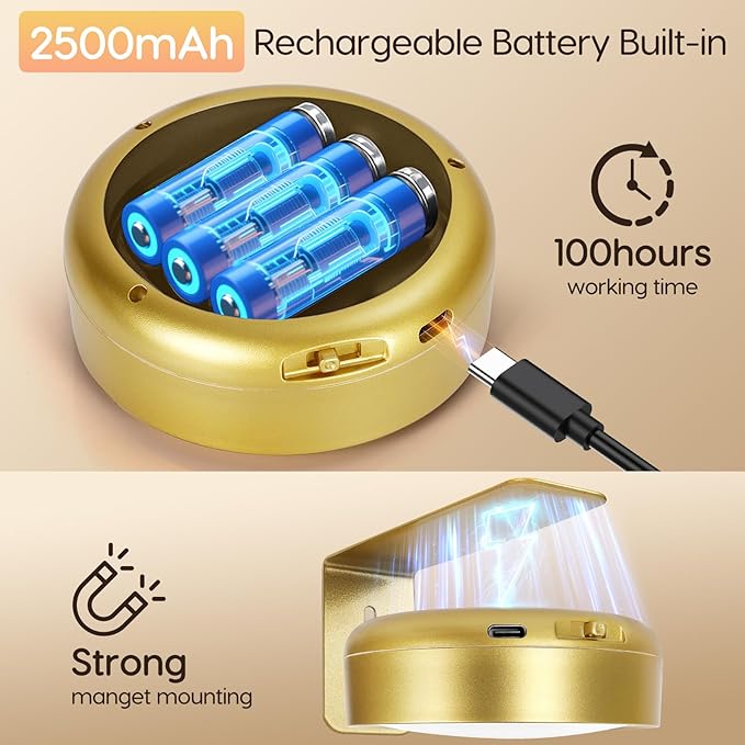Picture Light for Wall with 2500mAh Rechargeable Battery, Wireless Painting Art - Image 3