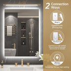 LOVESPEJO 22"x30" Backlit Mirror Bathroom, Lighted Bathroom Mirror - Image 7