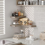 RALGEND Floating Shelves for Wall, 1.5" Thick Wall Shelf Set of 3 - Image 6