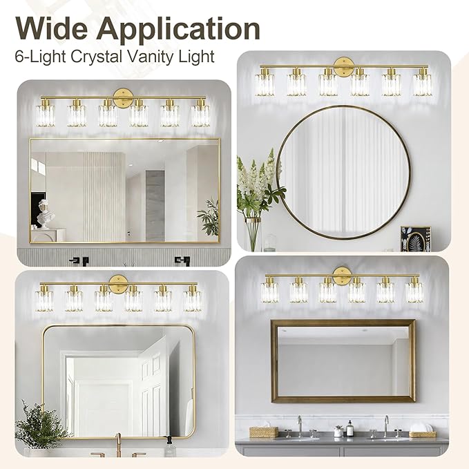 Crystal Bathroom Light Fixtures, Bathroom Lighting Fixtures Over Mirror - Image 6