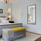 Large Antique Mirror, Rectangular Retro Vintage Silver Mirrors - Image 7