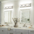 SOLFART Vanity Lighting Over Mirror, 3 Lights Brushed Nickel Bathroom Light - Image 9