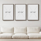 Large Vintage Framed Neutral Landscape Wall Art - Image 3