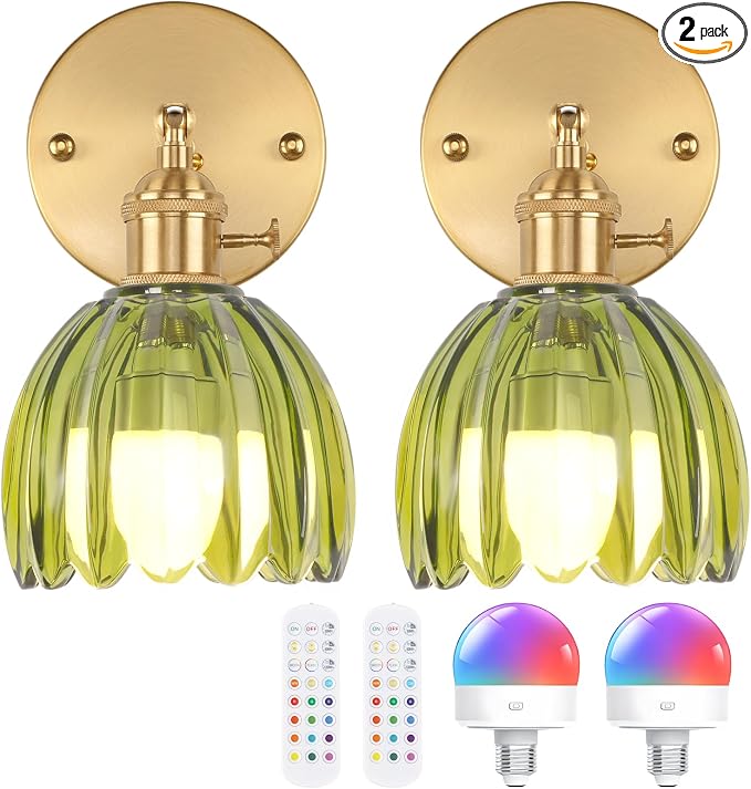 Shenmoyl Vintage Battery Operated Wall Sconce by Shenmoyl