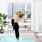JUNEBRUSHS 3 Pack Self Adhesive Acrylic Mirrors, 20 x 24 Inch Full Length - Image 3
