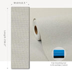 Beige Peel and Stick Wallpaper Slight Velvety Feeling Woven Fabric Grasscloth - Image 8
