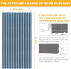AJAZZ 100% Blackout Magnetic Door Curtain Pleated Door Curtain Accordion Doors - Image 6