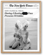iHery Having A Resting Face Prevents Wrinkles Framed Trendy Hot Girls NewsPaper by iHery