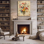 KISSFOX Framed Colorful Wildflower Canvas Wall Art Set Of 3 Flowers Pictures - Image 4