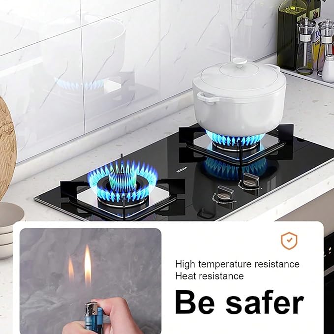 10pcs Marble Peel and Stick Waterproof Wall Panels, Heat-Resistant Backsplash - Image 8