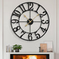LEIKE Large Wall Clocks, Non Ticking, Battery Operated Big Retro Round Modern by LEIKEWALLCLOCK