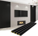 8-Pack WPC Wall Panels 118’’ x 6.1’’ 3D Slat Wall Panel Acoustic Wall Paneling - Image 7