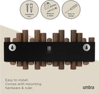 Umbra Picket Wall-Mounted Coat Rack Rail Hook - Image 6