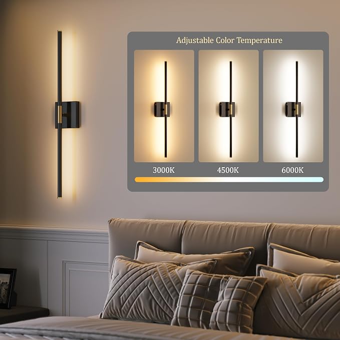 Morauroral Battery Operated Wall Sconces Set of 2, 10000mAh Rechargeable Sconces - Image 4