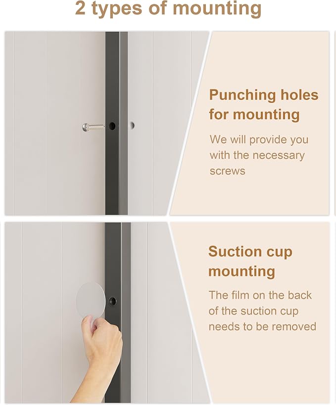 UMDONX Behind The Door Bathroom Shelf Narrow 4-Tier, Metal Storage Rack - Image 6