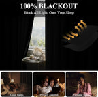 RYB HOME 100% Blackout Room Divider Curtain, Thermal Insulated & Privacy Assurd - Image 3