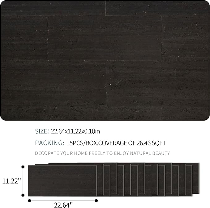 SINGULARWOOD 15pcs/26.46 sq ft Soft Stone Wall Tiles, Flexible Travertine Rock - Image 3