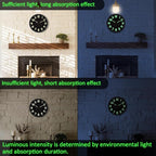 Glow in The Dark Wall Clock, Large Easy Read Numbers Tempered Glass Night Light - Image 5