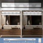 SineRise LED Modern Bathroom Vanity Light Fixtures, Matte White Modern Acrylic - Image 3