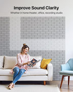 Soundproof Wall Panels Self-adhesive, 18 Pack Acoustic Panels Sound Absorbing - Image 4