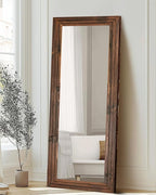 Full Length Mirror 65"x24" Solid Wood Frame Floor Large Mirror - Image 4