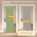 AJAZZ 100% Blackout Magnetic Door Curtain Accordion Doors Interior Folding - Image 3