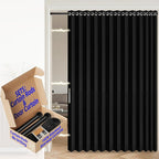 AJAZZ Blackout Door Curtains for Doorways by AJAZZ