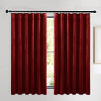NICETOWN Christmas Red Velvet Curtains and Drapes - Image 2