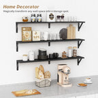 Forbena Floating Shelves 36 Inches Long 8 in Deep Set of 3, Large Wall Shelf - Image 6