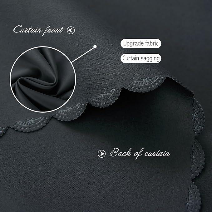 Thermal Blackout Curtains with Self-Adhesive Tape, No Rod No Drill Easy Install - Image 5