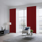 CUCRAF Red Blackout Curtains Customize, Rod Pocket Room Darkening Curtain - Image 8