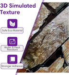 3D Faux Stone Wall Panels Peel and Stick, Stone-Look Textured Wall Sticker - Image 3