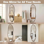 Irregular Full Length Mirror, Large Asymmetrical Wall Mirrors - Image 9