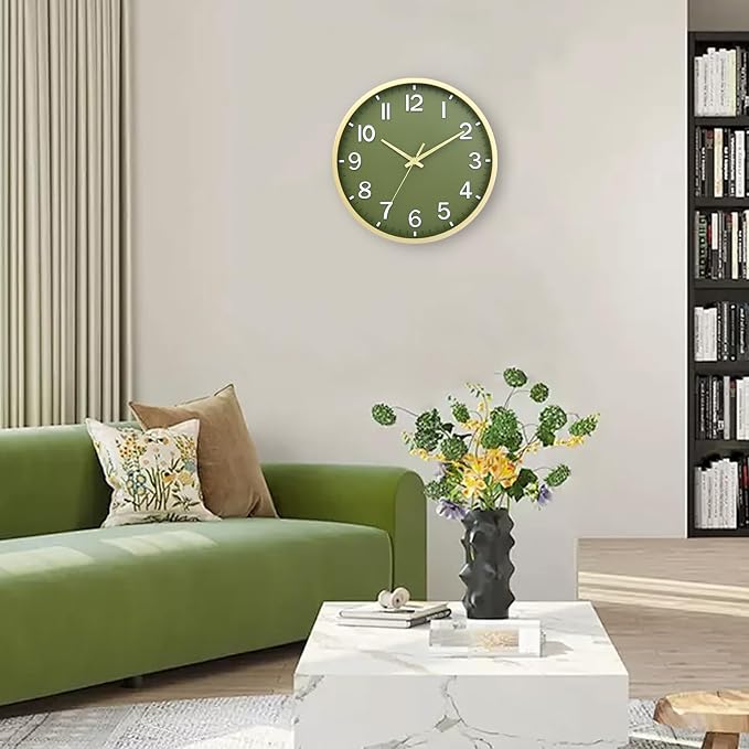 Wall Clocks Battery Operated 12 inch Modern Wall Clock, Silent Non Ticking Wall - Image 5