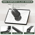 Bathroom Mirror 36x24 Inch Black Metal Frame Rectangle Vanity Mirror - Image 6
