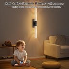 camuucci Battery Operated Wall Sconces Set of 2 Rechargeable Battery Powered - Image 7
